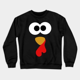 Thanksgiving Turkey Face Crewneck Sweatshirt